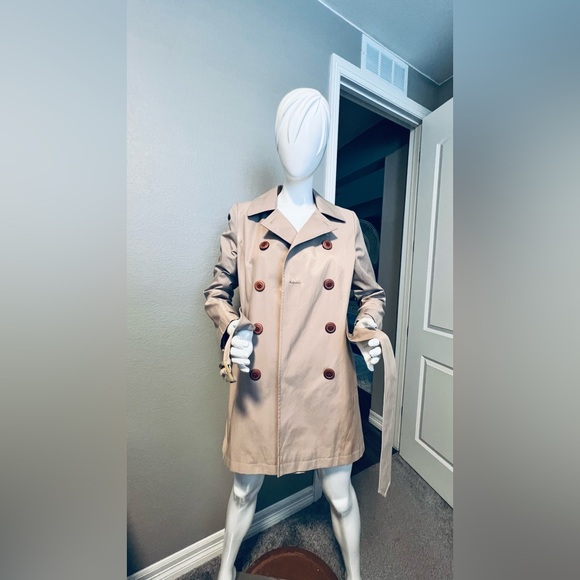 Ralph Lauren Doble Breasted Classic Beige Trench Coat size S - Picture 2 of 16